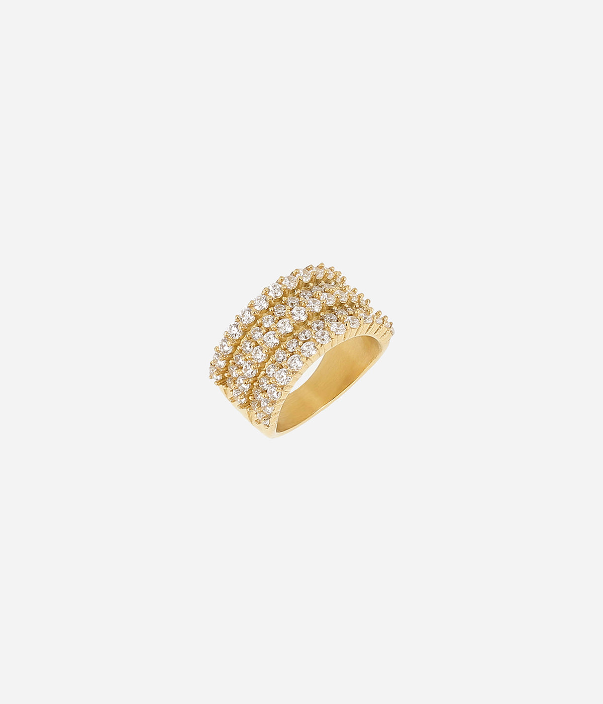 Bague Elaris (Acier doré)