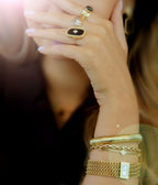 Bague Elijah (Acier doré)