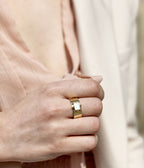 Bague Enid (Acier doré)