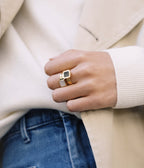 Bague Jenna (Acier doré)