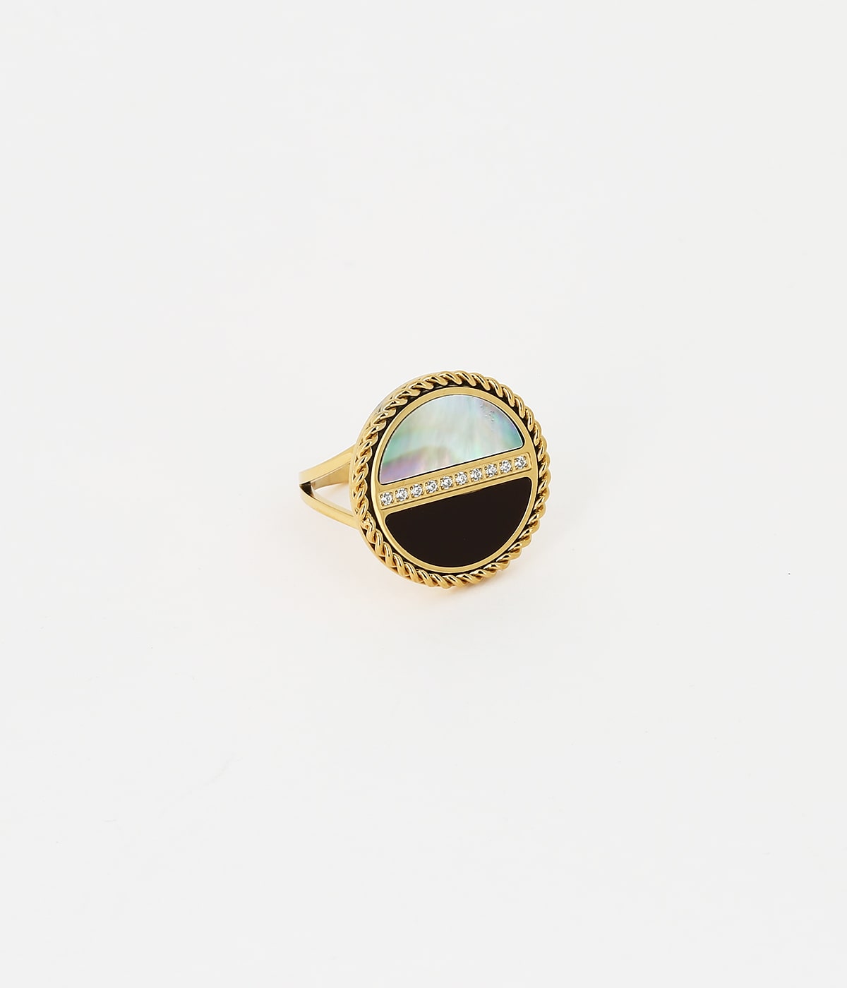 Bague Moonlight (Acier doré)