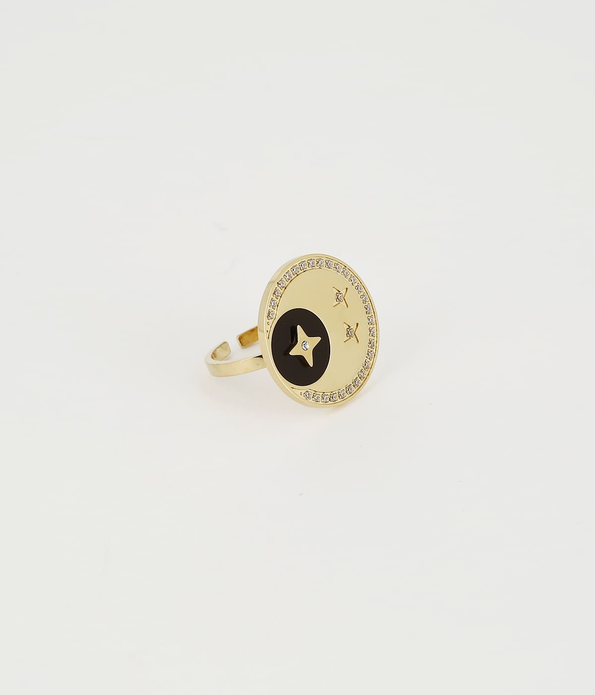 Bague Nuit Etoilée (Acier doré)
