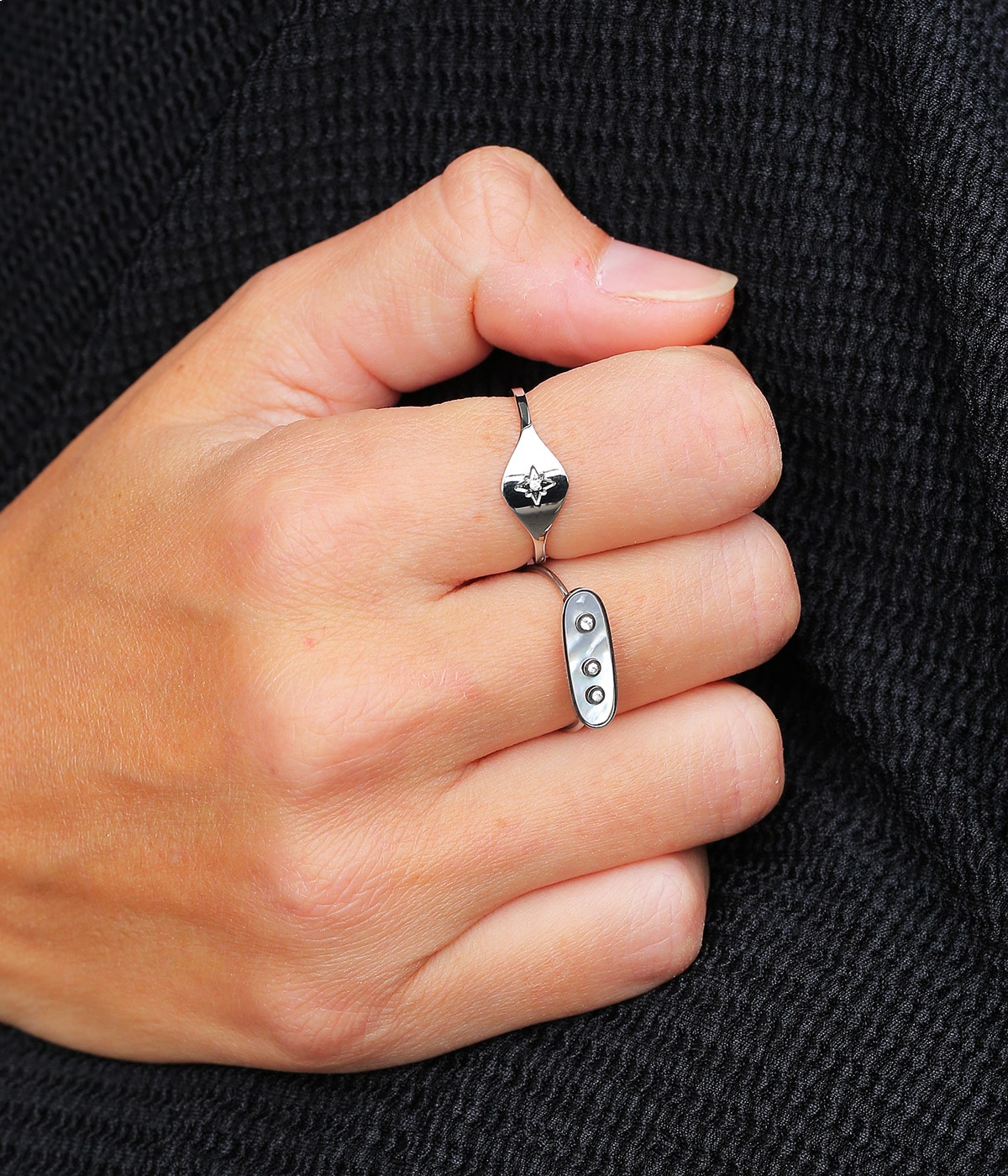 Bague Ojos (Acier)