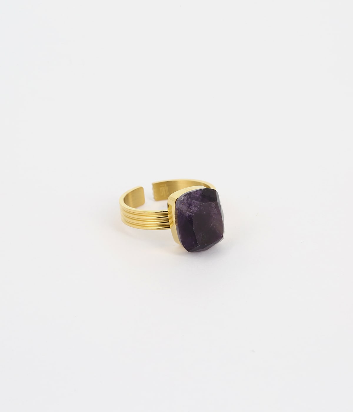 Bague Petra (Acier doré)