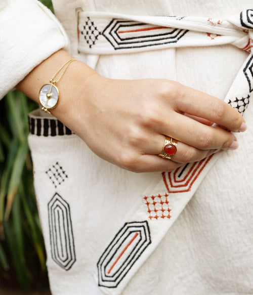 Bague Roxana (Acier doré)