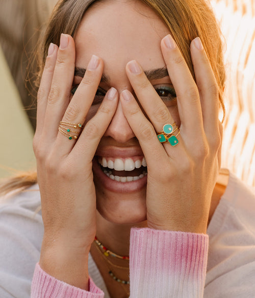 Bague Sami (Acier doré)