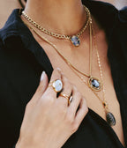 Bague Starry Night (Acier doré)