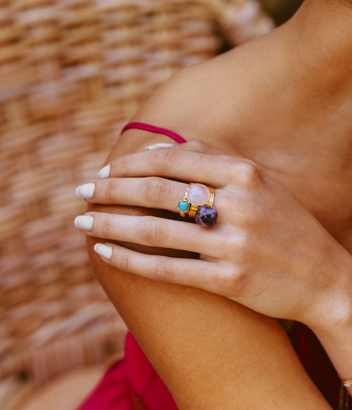 Bague Vino (Acier doré)