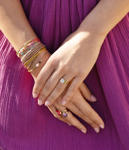 Bague Zoom (Acier doré)