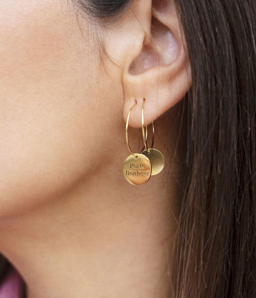 Boucles d'oreilles Béatrice (Acier)
