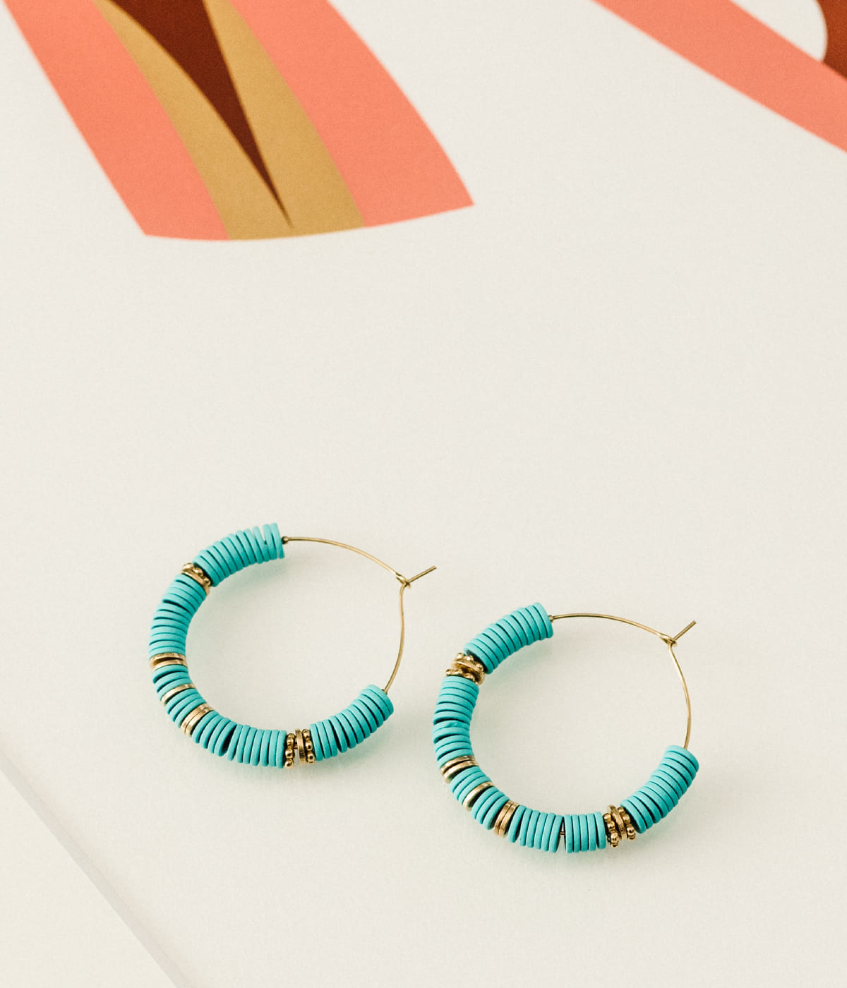 Boucles d'oreilles Belha (Acier doré)