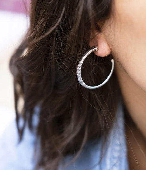 Boucles d'oreilles Bouny (Acier)