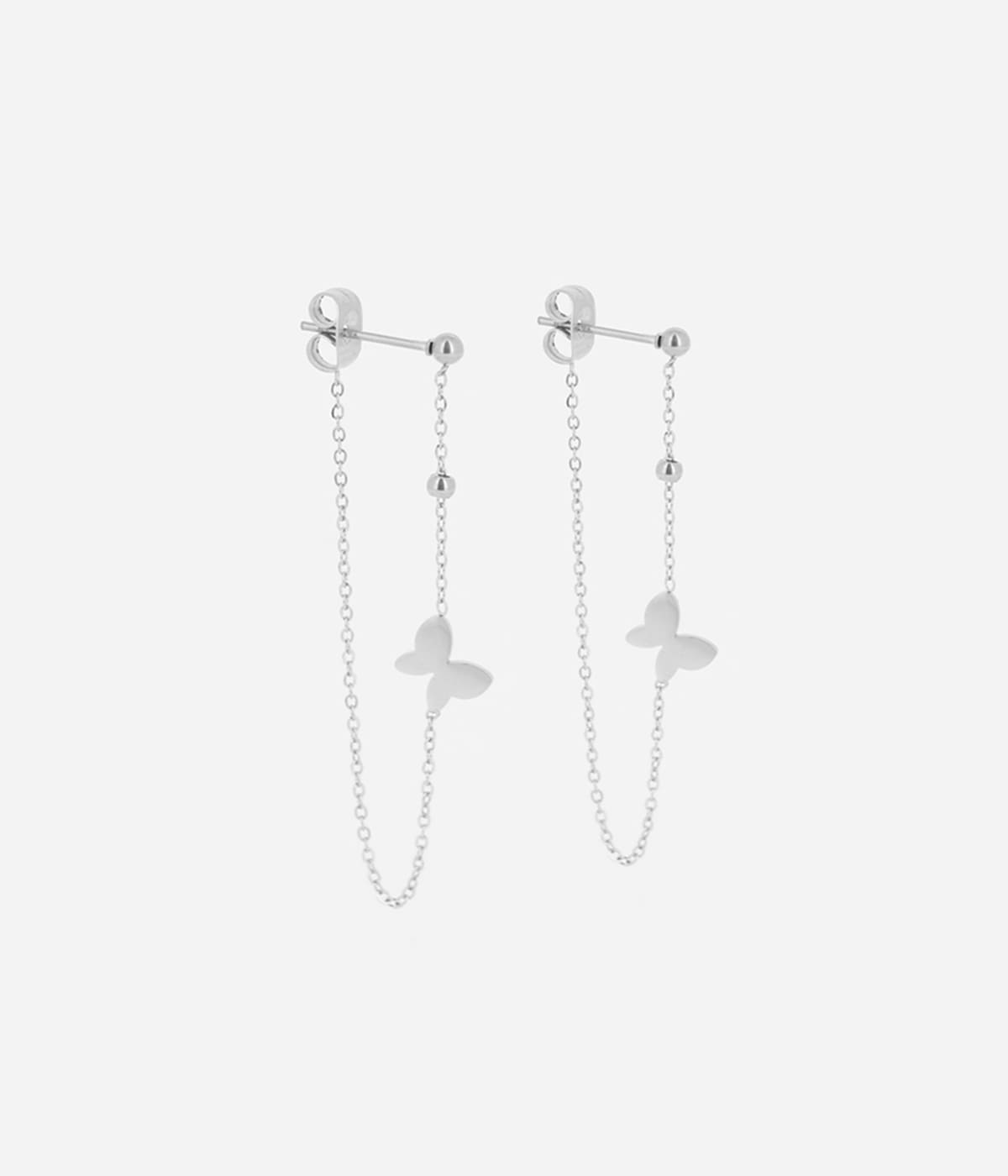 Boucles d'oreilles Butterfly (Acier)