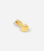 Boucles d'oreilles Carita (Acier doré)