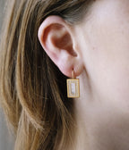 Boucles d'oreilles Carli (Acier doré)
