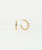 Boucles d'oreilles Cassy (Acier doré)