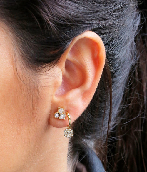 Boucles d'oreilles créoles Choupette (Acier)