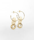 Boucles d'oreilles Dolmen (Acier doré)