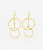 Boucles d'oreilles Georgia (Acier doré)