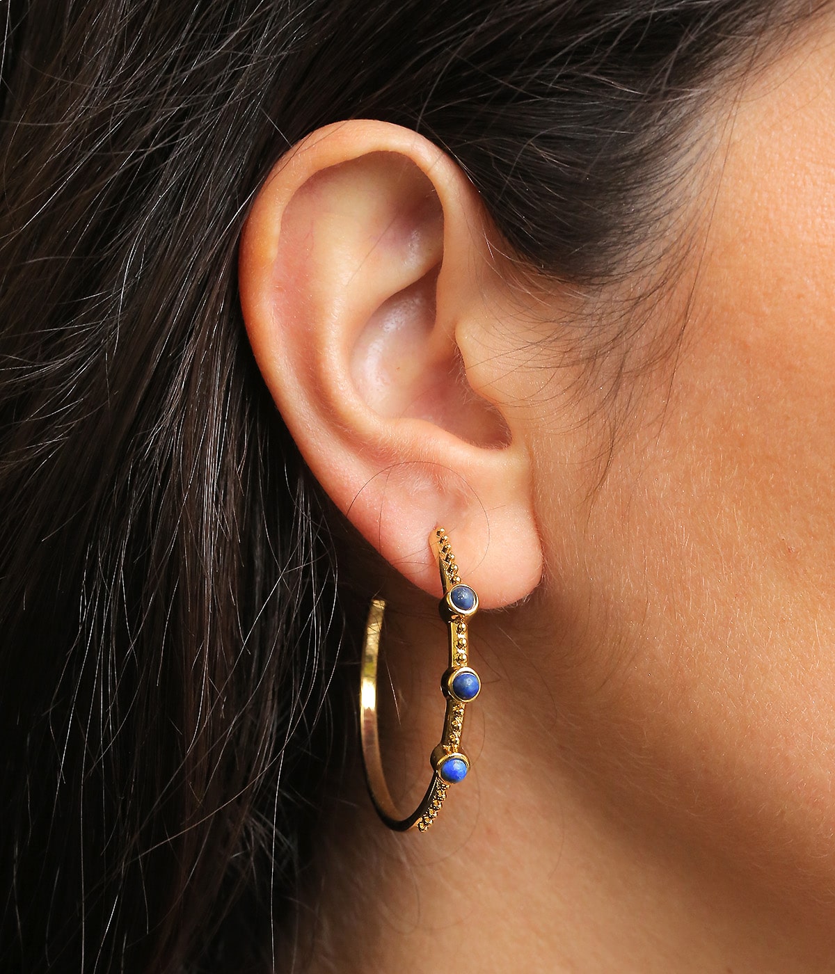 Boucles d’oreilles Limar (Acier doré)