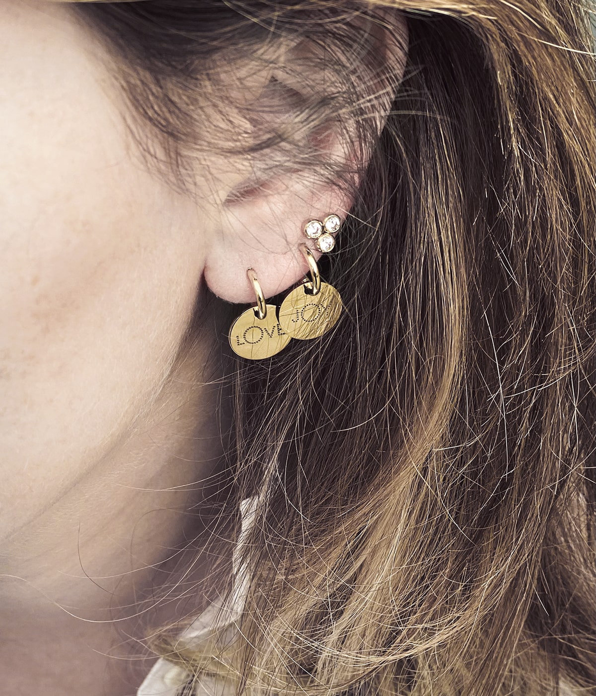 Boucles d'oreilles Love & Joy (Acier)