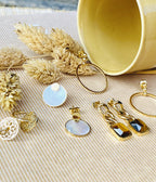 Boucles d'oreilles Mini Honoré (Acier)
