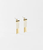 Boucles d'oreilles Rain (Acier doré)