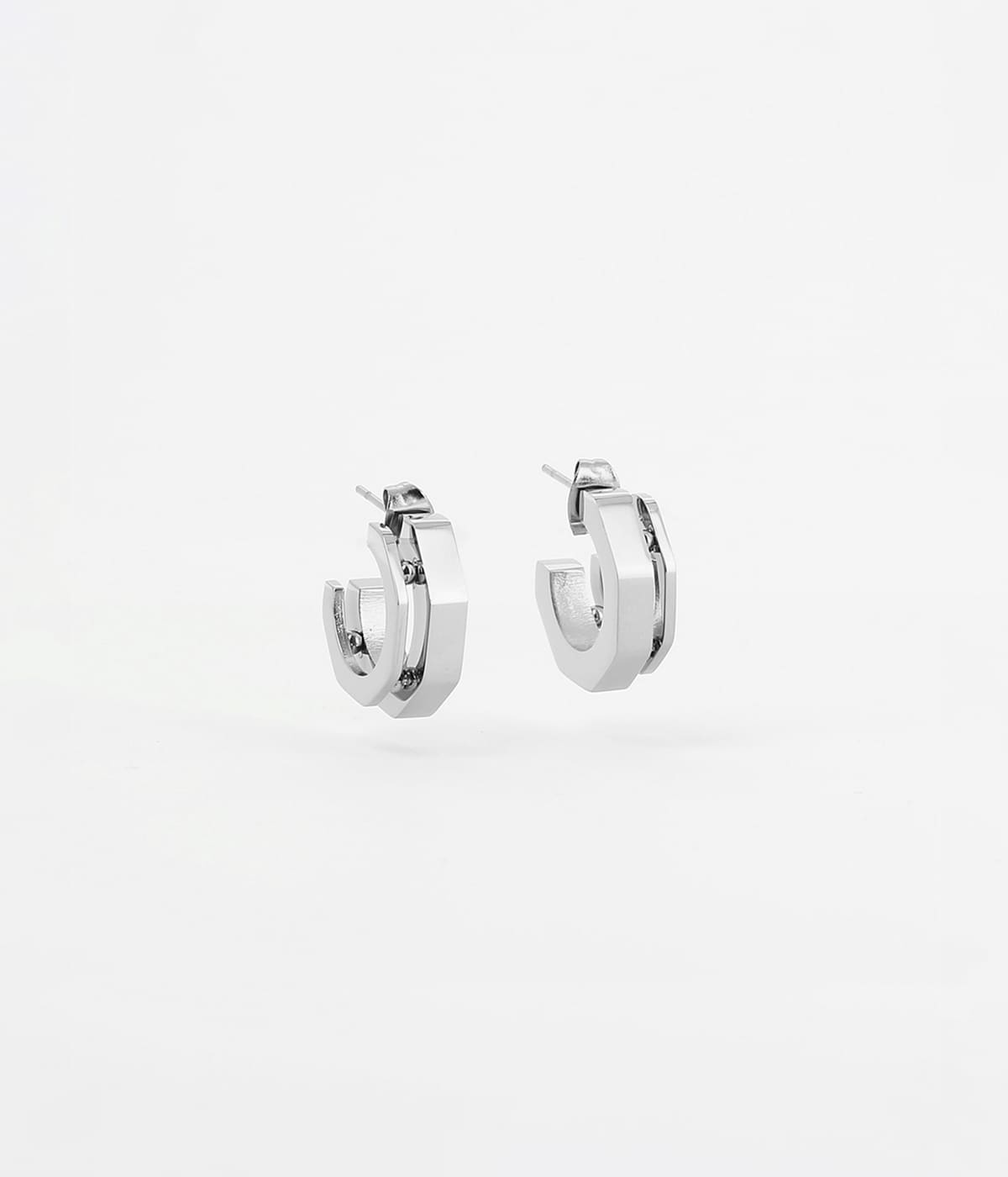 Boucles d'oreilles Sam (Acier)