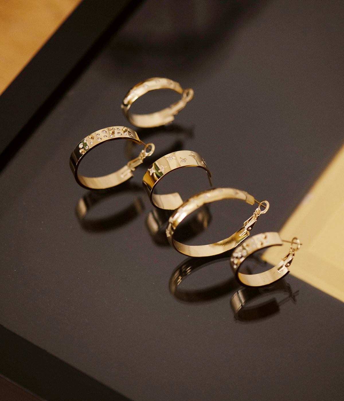 Boucles d'oreilles Sheila (Acier)