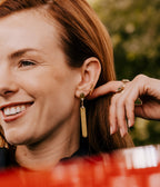 Boucles d'oreilles Yapal (Acier doré)