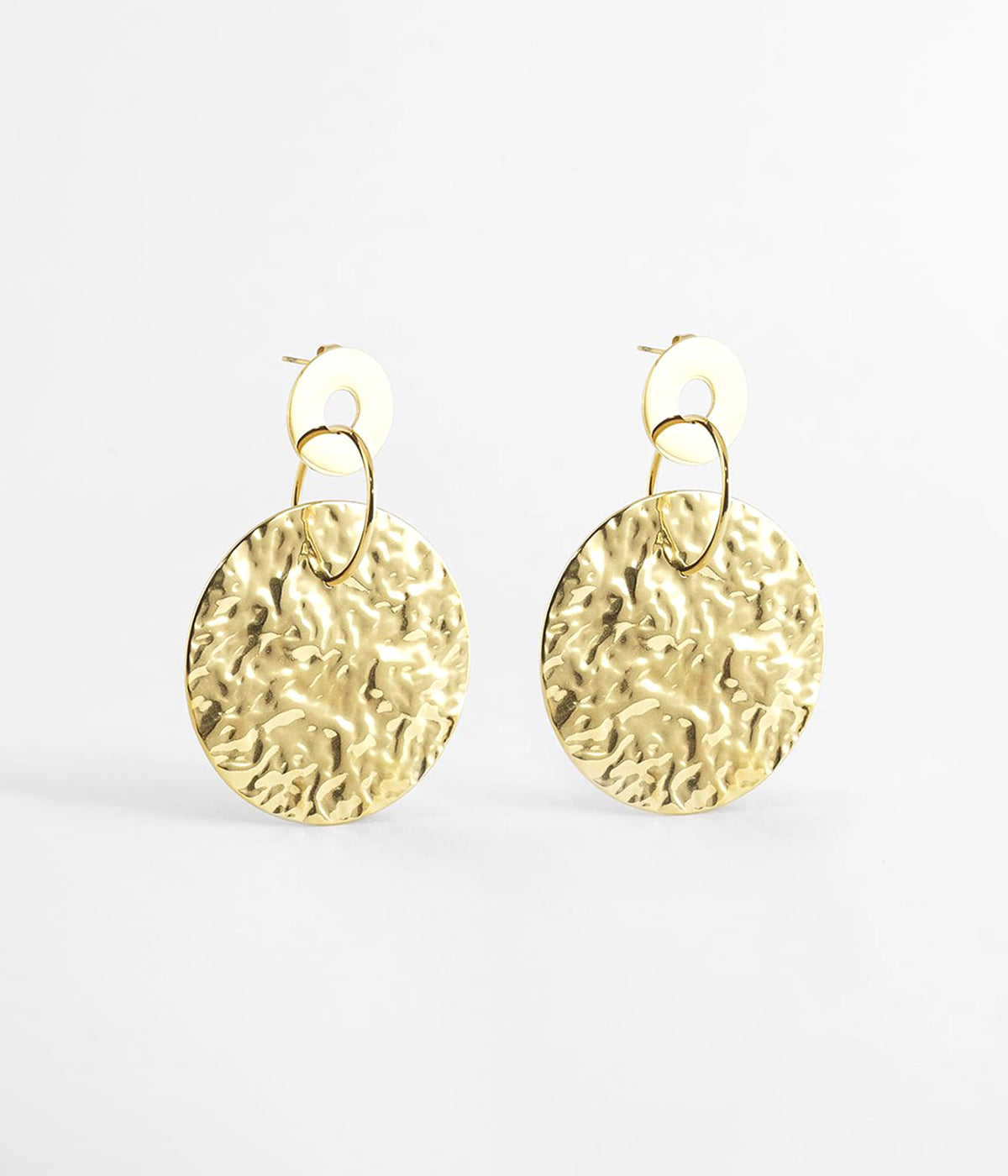 Boucles d’oreilles Soulages (Acier doré)