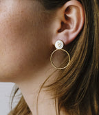Boucles d'oreilles Sun (Acier doré)