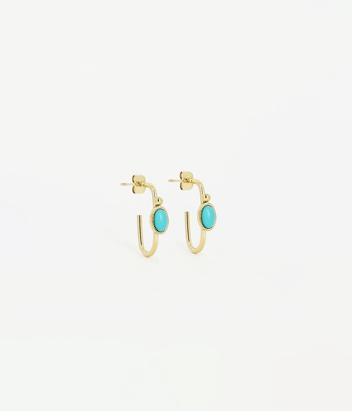 Boucles d'oreilles Trina (Acier doré)