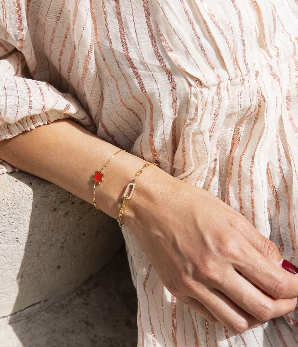 Bracelet Enid (Acier doré)