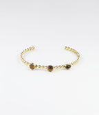Bracelet Jonc Tresse (Acier doré)