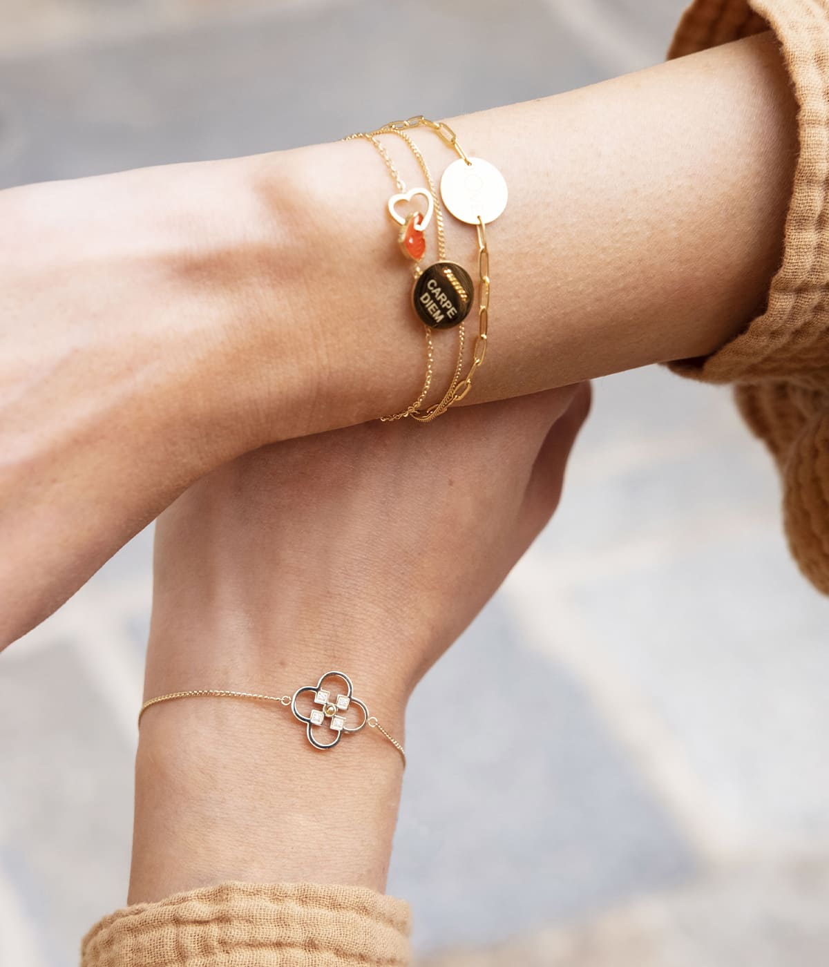 Bracelet Lydia (Acier doré)