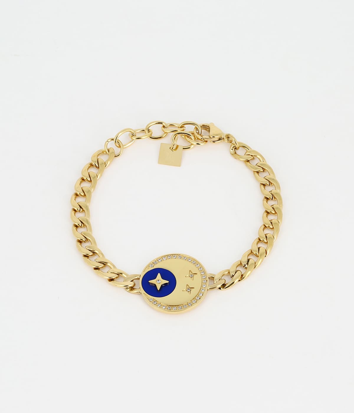 Bracelet Nuit Etoilée (Acier doré)