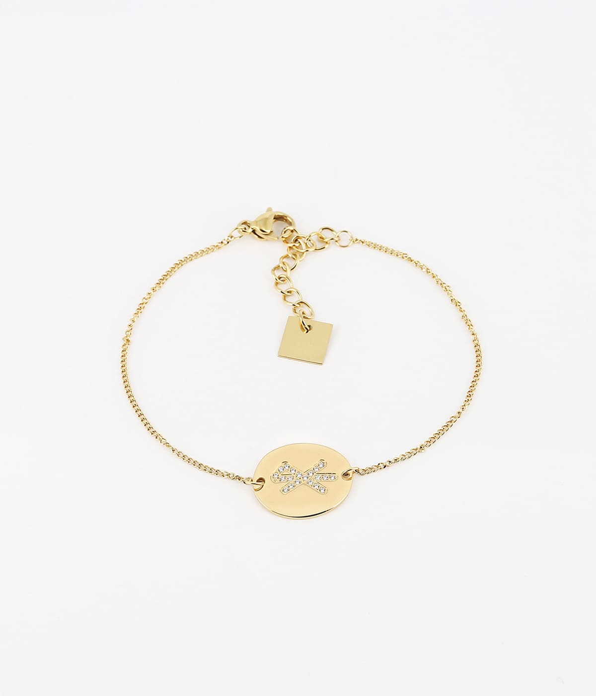 Bracelet Runes Amour (Acier doré)