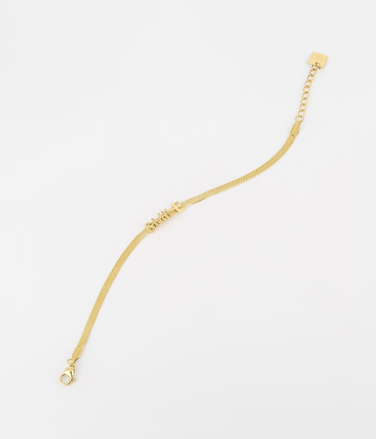 Bracelet Smiley (Acier doré)