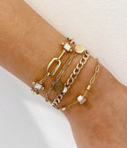 Bracelet Betty (Acier doré)