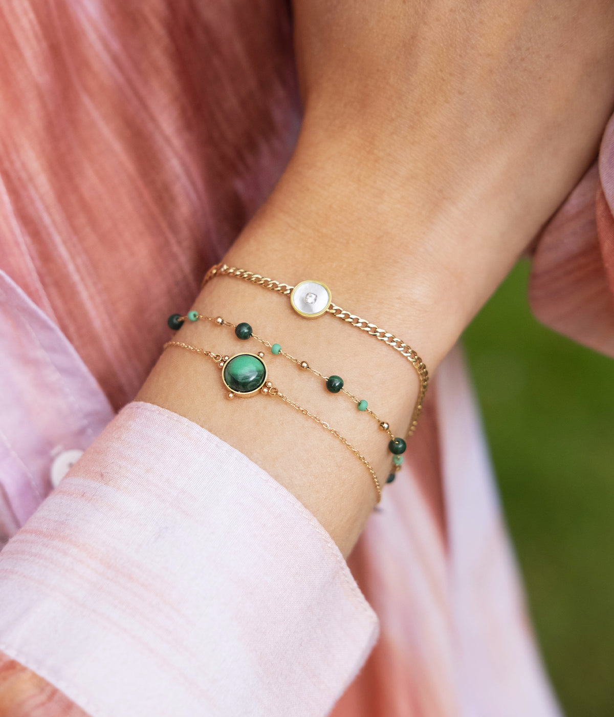 Bracelet Salomé (Acier doré)