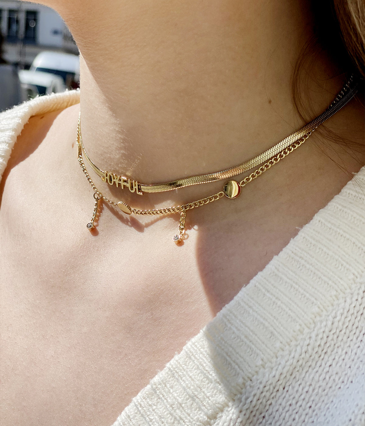 Collier Glee (Acier doré)