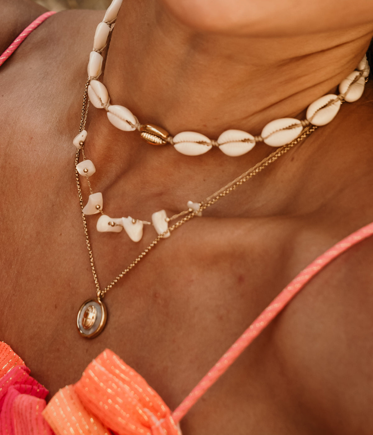 Collier Atoum (Acier doré)