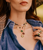 Collier Circles (Acier doré)