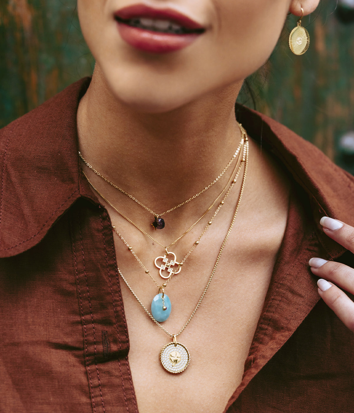 Collier Trisha (Acier doré)