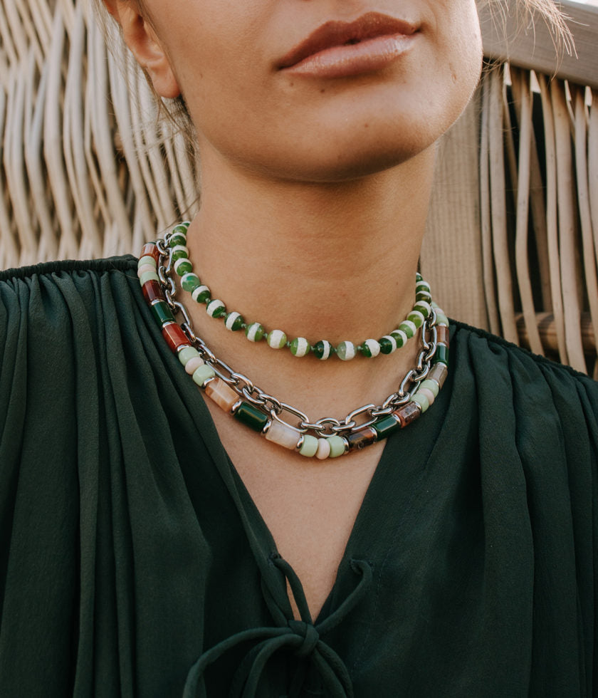 Collier Morena (Acier doré)
