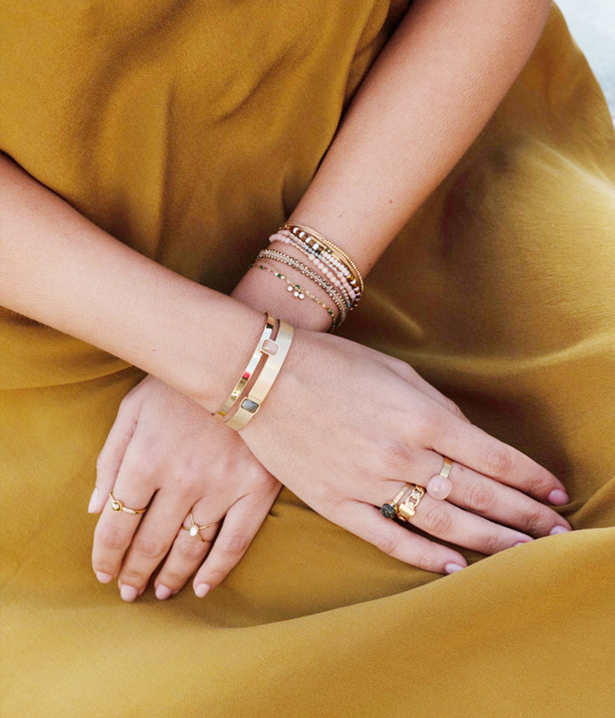 Bracelet Yumi (Acier doré)