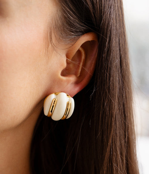 Boucles d'oreilles Cabras (Acier doré)