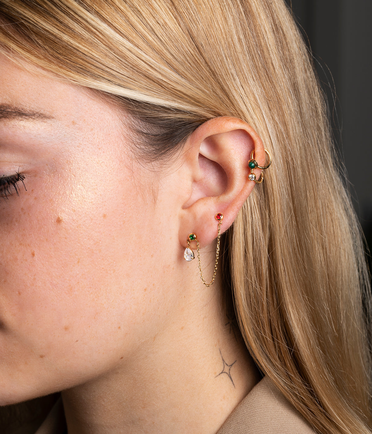 Piercing Oléron (Acier doré)